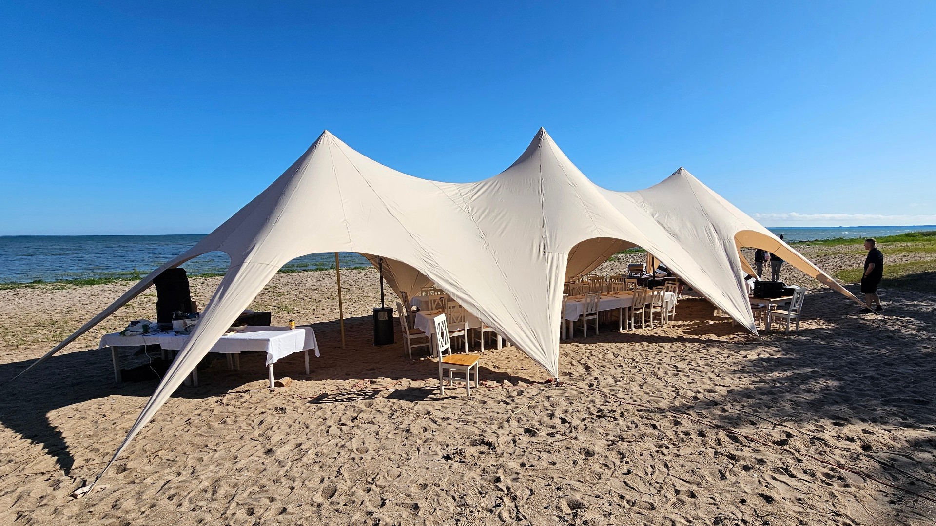 Spacious party tent for various events